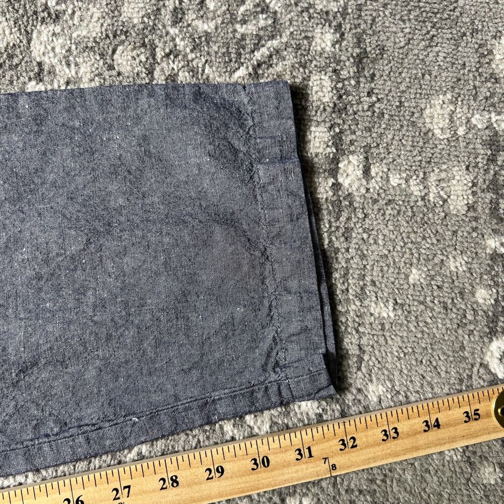GAP Mens Slim Fit Linen Blend Chinos Pants Blue Size 36x32 Casual Office - Picture 8 of 9